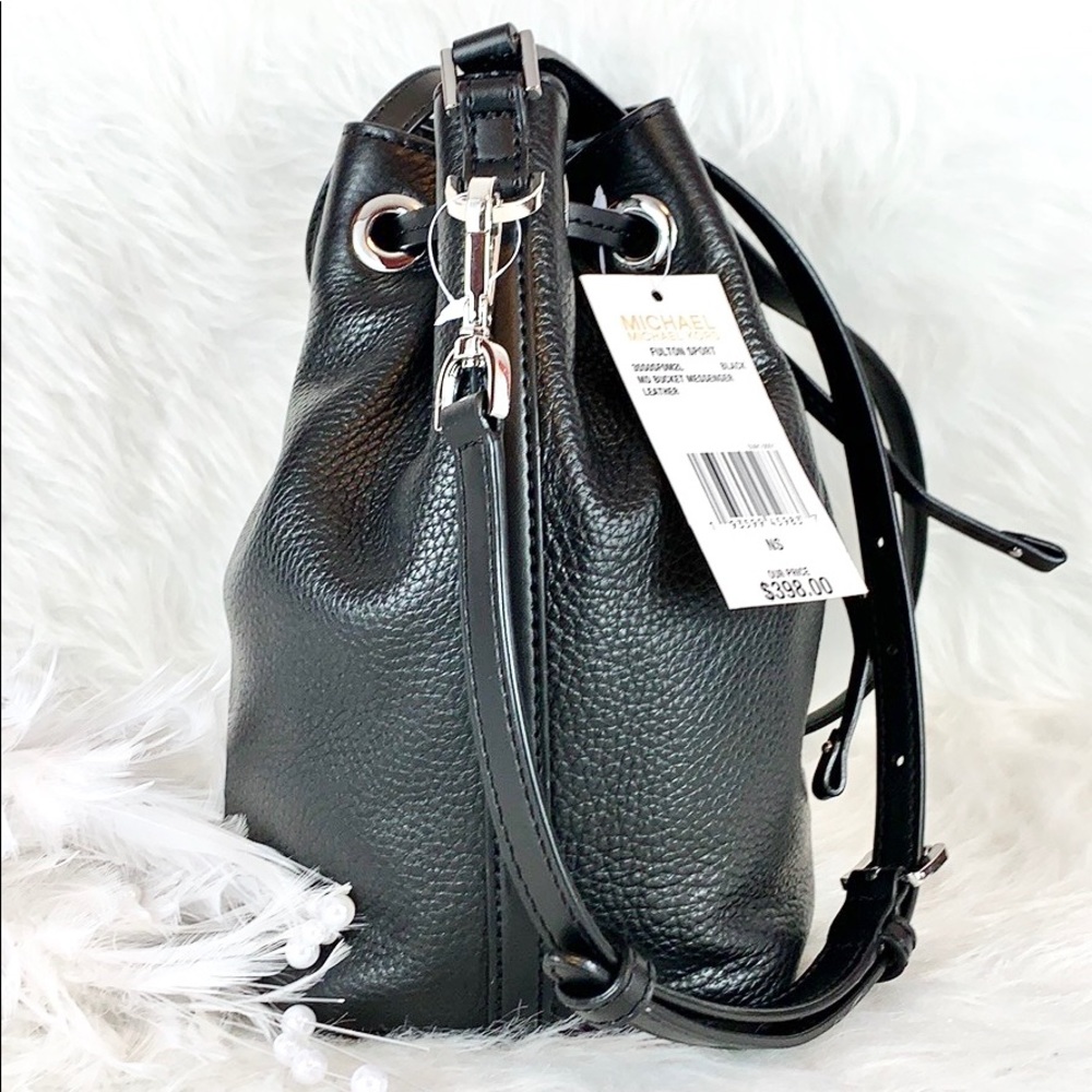 🖤 New MICHAEL KORS 🖤 FULTON SPORT MEDIUM BUCKET - Picture 4 of 9